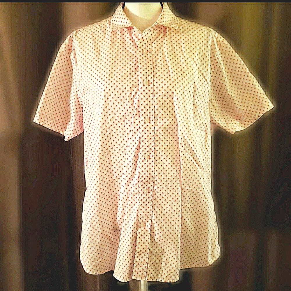 Slate & Stone White/Red Button Down Shirt